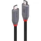 Lindy 36958 USB-C-kabel USB 4.0 USB-C stekker 2.00 m Zwart