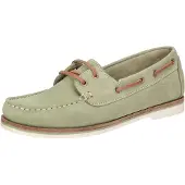 Sioux Mocassins 'Nakimba-700' bruin / cognac / groen / pastelgroen