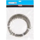 Elvedes rem buitenk 5mm zilver (10m)titan.gevlocht.182040-10
