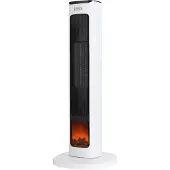 Teesa keramische ventilator kachel met openhaard imitatie inclusief afstandsbediening