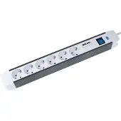 As Schwabe as-Schwabe 18212 as-Schwabe FLASH 6-fach Steckdosenleiste 1,5 m weiß