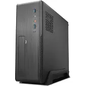 TooQ TQC-3006DU3C, Bureau, PC, SGCC, Micro-ATX, Mini-ITX, Zwart, huis-kantoor