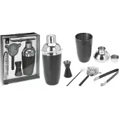 Excellent Housewares Cocktailshakerset - 5 delig - mat zwart