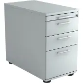 Hjh OFFICE PRO SIGNA SC40 RE - Rolcontainer Grijs Hout met ophangsysteem Rail handvat (kunststof)