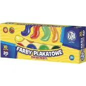 Bertus Farby plakatowe 10 kolorów - 20 ml