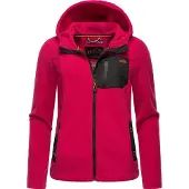 MARIKOO Fleece jas 'Mount Iwaki' framboos / zwart