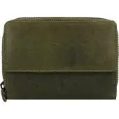 Jack kinsky Risör Portemonnee RFID-bescherming Leer 14 cm olijf