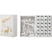 Bloomingville Elimar adventskalender met verlichting Wit