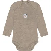 Normani Rompertje/body 'Auckland' beige gemêleerd / donkergroen / wit