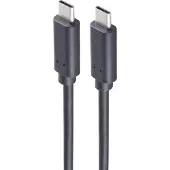 Shiverpeaks USB Kabel 3.2 USB Typ C Stecker auf USB Typ C Stecker, Gen 2x2 schwarz, 0,25m