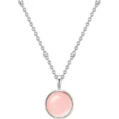 Glanzstücke Ketting lichtroze / zilver