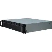 Inter-Tech IPC 2U-2404S Rack Zwart, Zilver