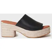 Toni pons Leren espadrille zonder hiel met brede hak | ANDREA