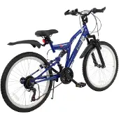 2Cycle MTB kinderfiets 24 inch (8 tot 10 jaar) voor jongens blauw