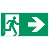 Allesveilig.nl Nooduitgang naar rechts pictogram