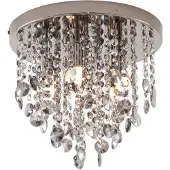 QAZQA Klassieke plafondlamp zwart met smoke glas - Medusa