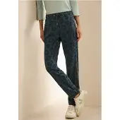 Cecil Dames Broek met leopatroon - Groen - XXXL