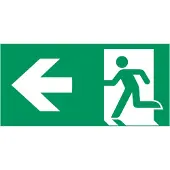 Allesveilig.nl Nooduitgang naar links pictogram
