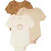 Vertbaudet Set van 3 Safari rompers korte mouwen