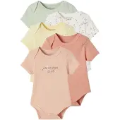 Vertbaudet Set met 5 rompers korte mouwen