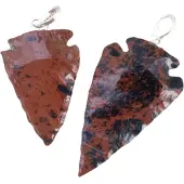 Ruben Robijn Speerpunt hanger Obsidiaan Mahonie