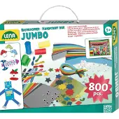 Lena Knutselset Jumbo Junior - 35,5cm - Karton Turquoise - 800-delig