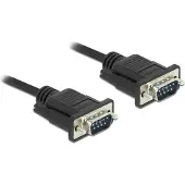 DeLOCK Serial Cable RS-232 D-Sub 9 male to male with narrow plug housing 3 m