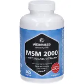 Vitamaze GmbH MSM 2000+ Vitamine C Acerola-extract tabletten, 365 stuks
