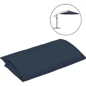 vidaXL Vervangingsdoek voor zweefparasol 350 cm blauw