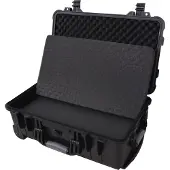 vidaXL Flightcase op wieltjes 58x45x27 cm PP zwart