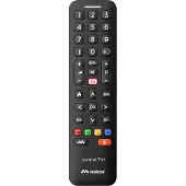 Meliconi Control TV+, afstandsbediening voor TV, infrarood, draadloos, met drukknopen, zwart