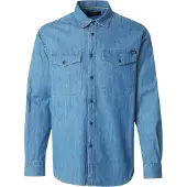 Replay blauw overshirt denim met borstzakken