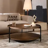 Bronx Salontafel Rio Ø90 cm rustiek eiken