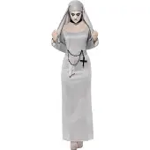 Smiffys Grijs Gothic nonnen pak