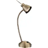 Globo Klassieke bureaulamp Nuova nikkel mat