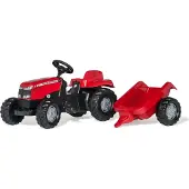Rolly Toys rollyKid traptrekker met aanhanger
