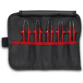 Knipex universele pincetset, geïsoleerd, 5-delig