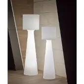 Newgarden Grace LED vloerlamp, kabel, 170 cm, wit / opaal, Kunststof