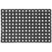 Relaxdays deurmat rubber 60x40 cm, voetmat gummi, doormat, droogloopmat