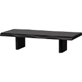 Woood Cali Salontafel - Mangohout - Zwart - 55x120x28