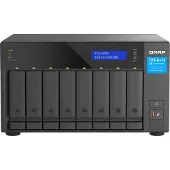 Qnap TVS-H874-I5-32G 8-bay QuTS hero NAS Intel Core i5-12400 6-core/12-thread tot 4,6GHz 32GB SO-D (0 TB), Netwerkopslag, Zwart