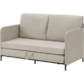 En.casa Slaapbank 2-zitsbank 78x125x67 cm beige