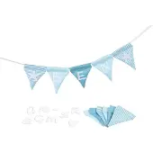Goki Vlaggenwimpel met namen - Blauw - L150Cm - Versiering