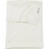 Meyco Baby Ajour ledikant deken - bamboe - offwhite - 100x150cm - 0.3 TOG