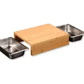 Kesper Snijplank met lekbakken, Snijplank, Bruin