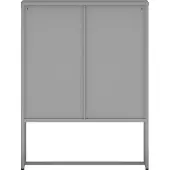 En.casa Commode Sund ladekast staal 105x80x40 cm grijs []