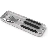 Monbento Slim Box Bestekset to go - RVS - Zwart