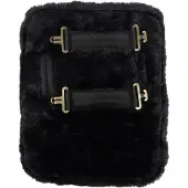 Kentucky Horsewear Horsewear - Borst Verlenger - Vegan Bont - 2 sluitingen - Zwart