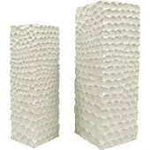 Ptmd bloemenzuil isaiah - 33x33x95cm set van 2