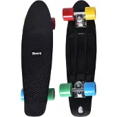 Möve Old Skool Retro 22" Cruiser Skateboard Zwart
